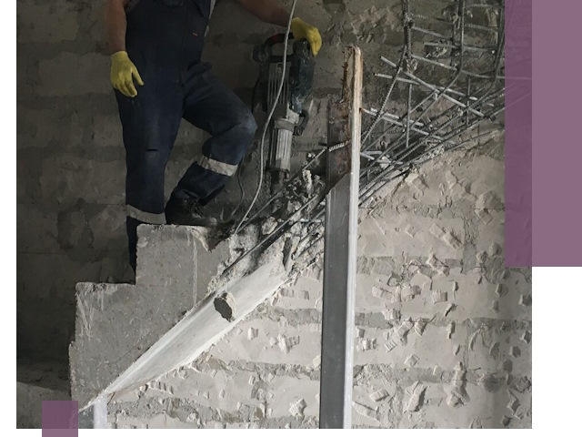 Демонтаж металлических и бетонных лестниц в Красноярске