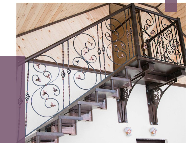Кованые лестницы в Красноярске от 79248 руб. под ключ