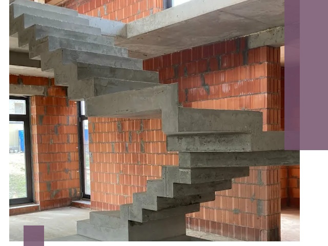 Изготовление бетонных лестниц под ключ в Красноярске