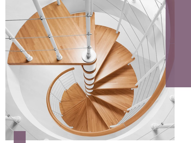 Изготовление винтовых лестниц под ключ в Красноярске