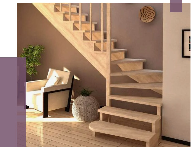 Изготовление Г-образных лестниц в Красноярске от 18796 руб. 