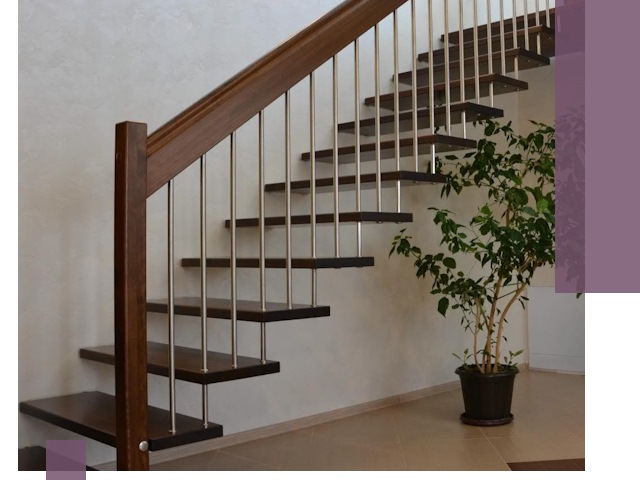 Лестницы на больцах под ключ в Красноярске – изготовление и монтаж