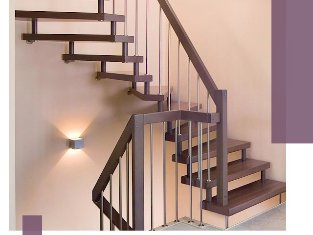 Изготовление лестниц на больцах в Красноярске под ключ