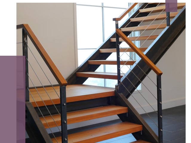 Изготовление лестниц на металлокаркасе в Красноярске от 18796 руб. | ПРОЛЁТ-Крс