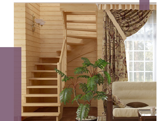 Лестницы для дачи в Красноярске от 75438 руб.  | ПРОЛЁТ-Крс