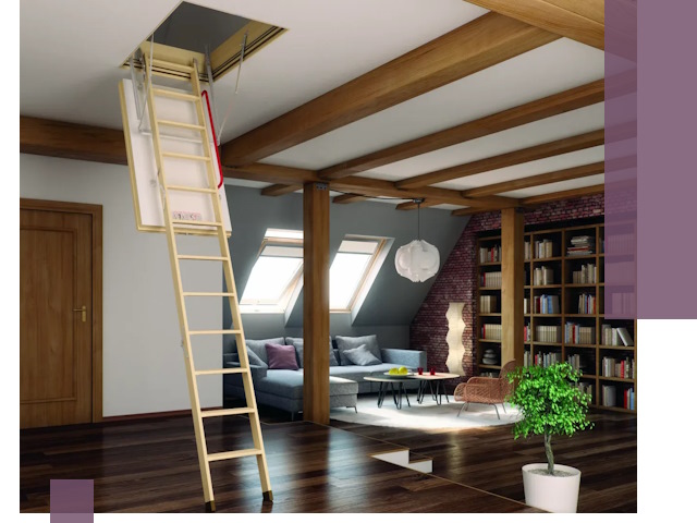 Чердачные лестницы под ключ в Красноярске: изготовление и монтаж