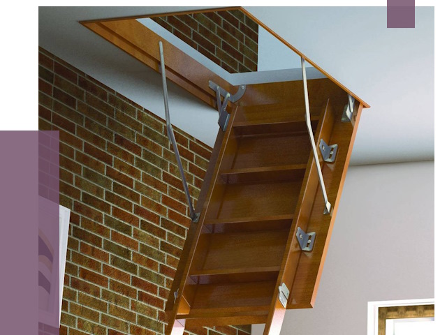 Установка чердачной лестницы в Красноярске от 7772 руб. | ПРОЛЁТ-Крс