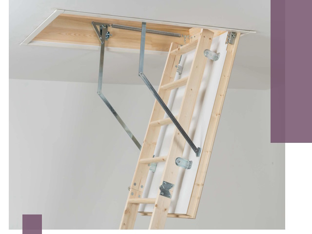 Установка чердачной лестницы под ключ в Красноярске