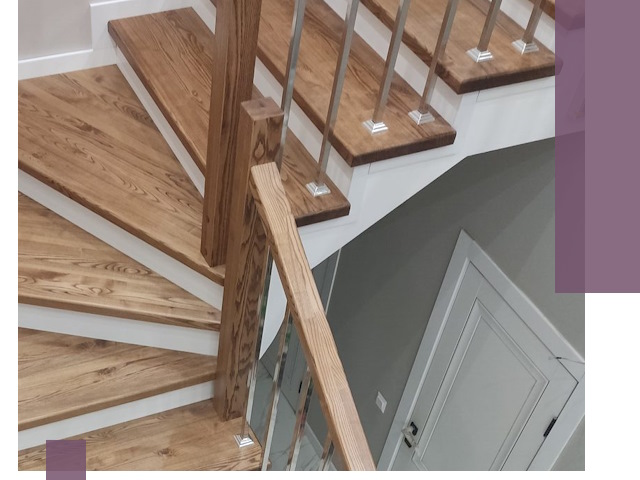 Обшивка металлических лестниц под ключ в Красноярске