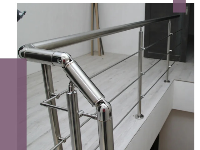 Перила из нержавеющей стали в Красноярске от 8941 руб. под ключ | ПРОЛЁТ-Крс