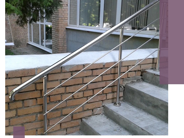 Перила из нержавеющей стали высокого качества в Красноярске