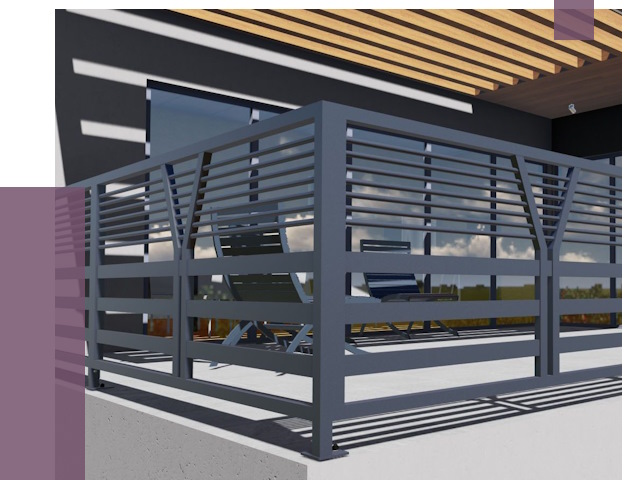 Изготовление балконных ограждений в Красноярске от 10668 руб. | ПРОЛЁТ-Крс