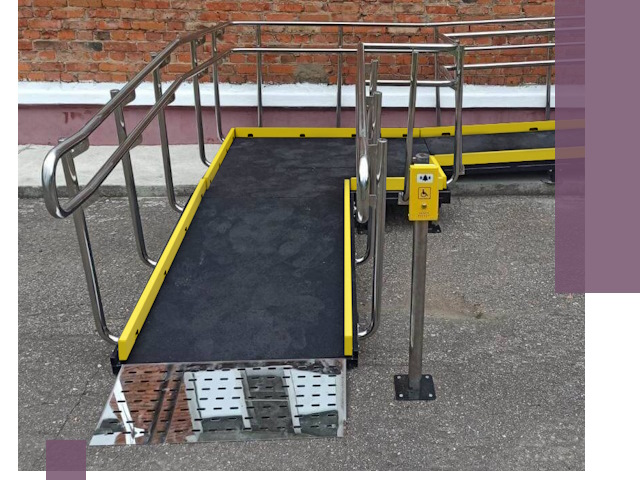 Изготовление наклонных пандусов для инвалидов в Красноярске