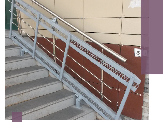 Изготовление откидных пандусов под ключ в Красноярске