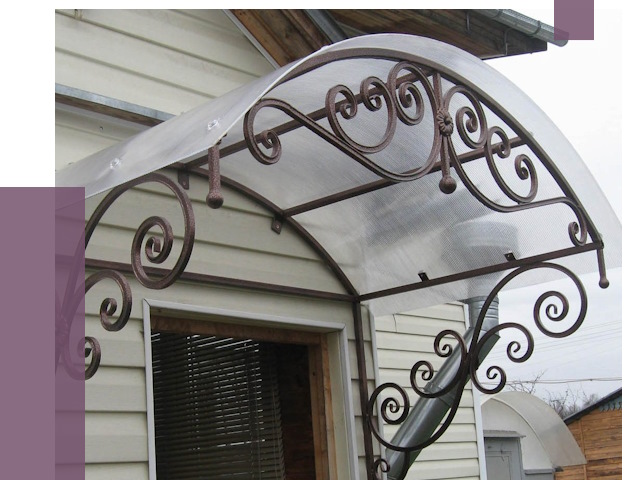 Изготовление козырьков в Красноярске от 7315 руб. — заказать | ПРОЛЁТ-Крс