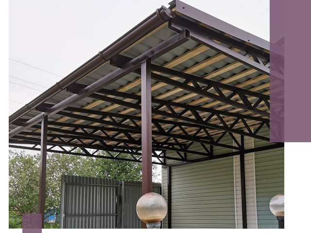 Навесы под ключ в Красноярске: изготовление, монтаж и гарантия