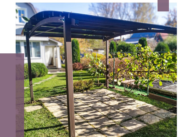 Навесы для дачи в Красноярске от 12649 руб. под ключ — ПРОЛЁТ-Крс