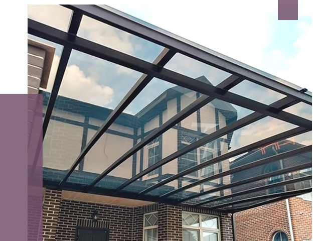 Навесы из поликарбоната в Красноярске от 8555 руб. под ключ — ПРОЛЁТ-Крс