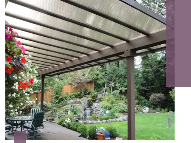 Навесы из поликарбоната под ключ в Красноярске быстро и надёжно