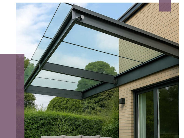 Стеклянные навесы и козырьки в Красноярске от 12192 руб.