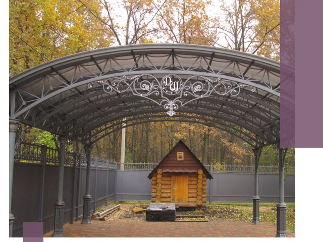 Кованые навесы премиум-класса под заказ в Красноярске