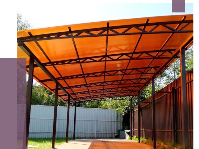 Односкатные навесы под ключ в Красноярске от 13056 руб. 