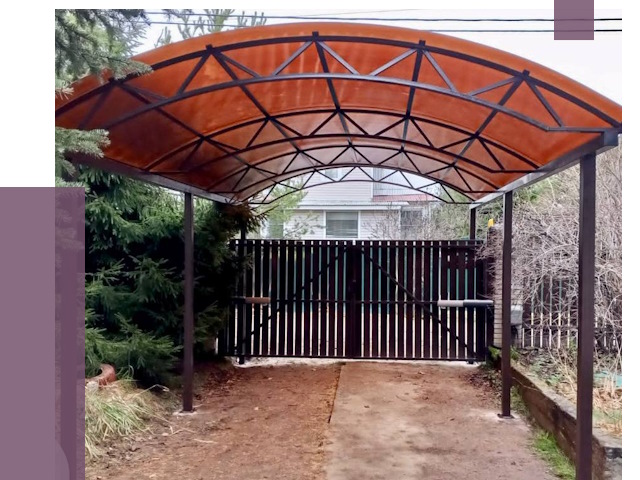 Арочные навесы в Красноярске от 12649 руб. — изготовление и монтаж | ПРОЛЁТ-Крс