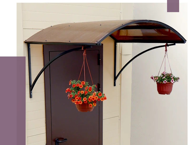 Козырьки над входом в Красноярске от 14732 руб.  | ПРОЛЁТ-Крс