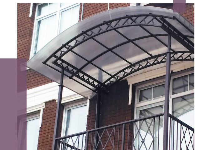 Козырьки над балконом в Красноярске от 8585 руб. | ПРОЛЁТ-Крс