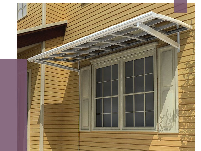 Козырьки над окнами в Красноярске от 7569 руб. — монтаж, покупки | ПРОЛЁТ-Крс