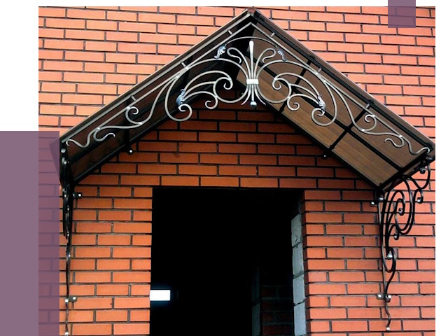 Металлические козырьки в Красноярске от 10617 руб. 