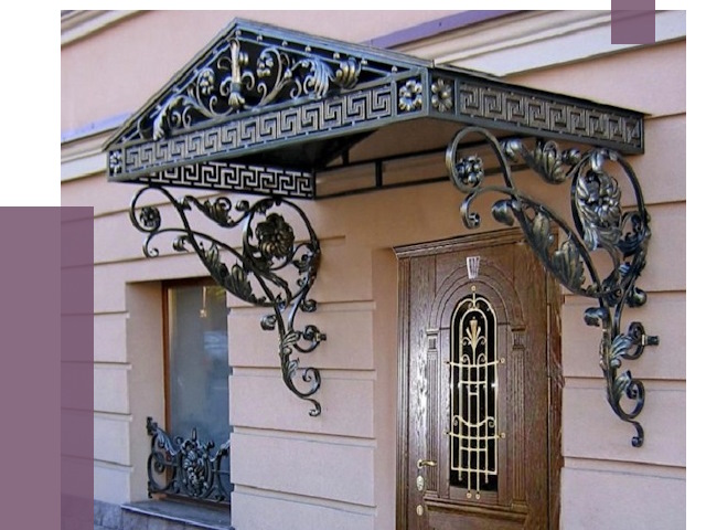 Кованые козырьки в Красноярске под ключ от 12649 руб. — ПРОЛЁТ