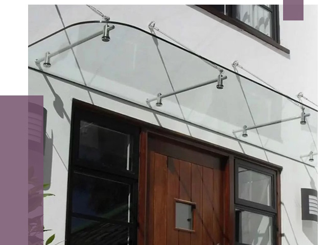 Стеклянные козырьки в Красноярске от 18796 руб. | ПРОЛЁТ-Крс