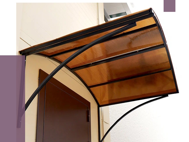 Недорогие козырьки в Красноярске от 7539 руб.  | ПРОЛЁТ-Крс