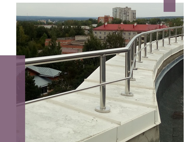 Парапеты и ограждения кровли в Красноярске от 4928 руб.