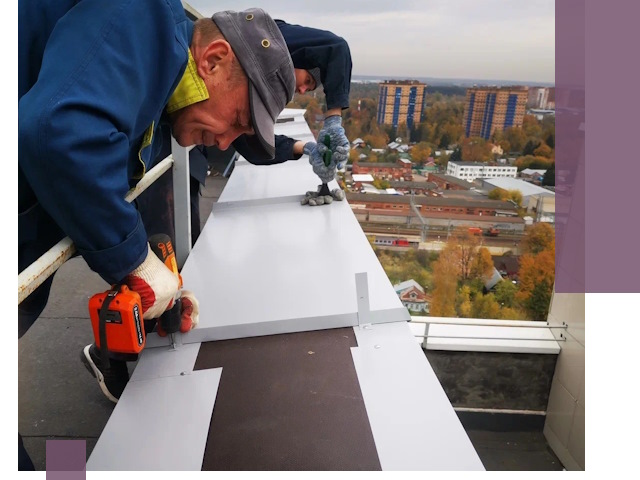 Монтаж парапетов в Красноярске — установка прочных металлических ограждений