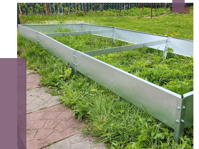 Металлические бордюры для грядок в Красноярске от 1778 руб. 