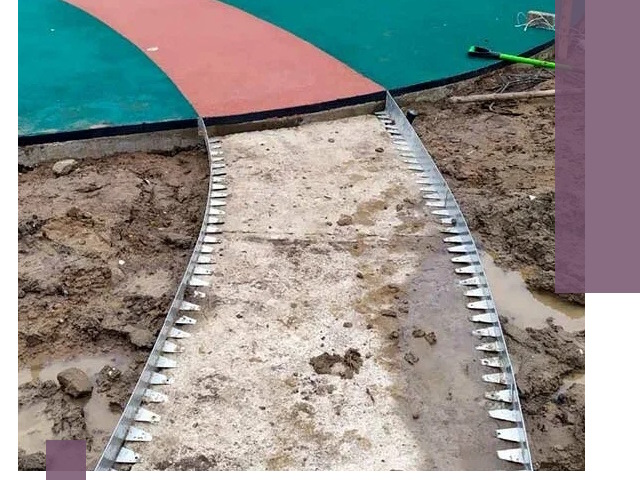 Металлические бордюры для дорожек в Красноярске — монтаж и изготовление