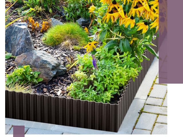 Металлические бордюры для клумб в Красноярске — производство и монтаж