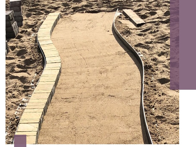 Металлические бордюры для тротуаров в Красноярске — прочные и долговечные